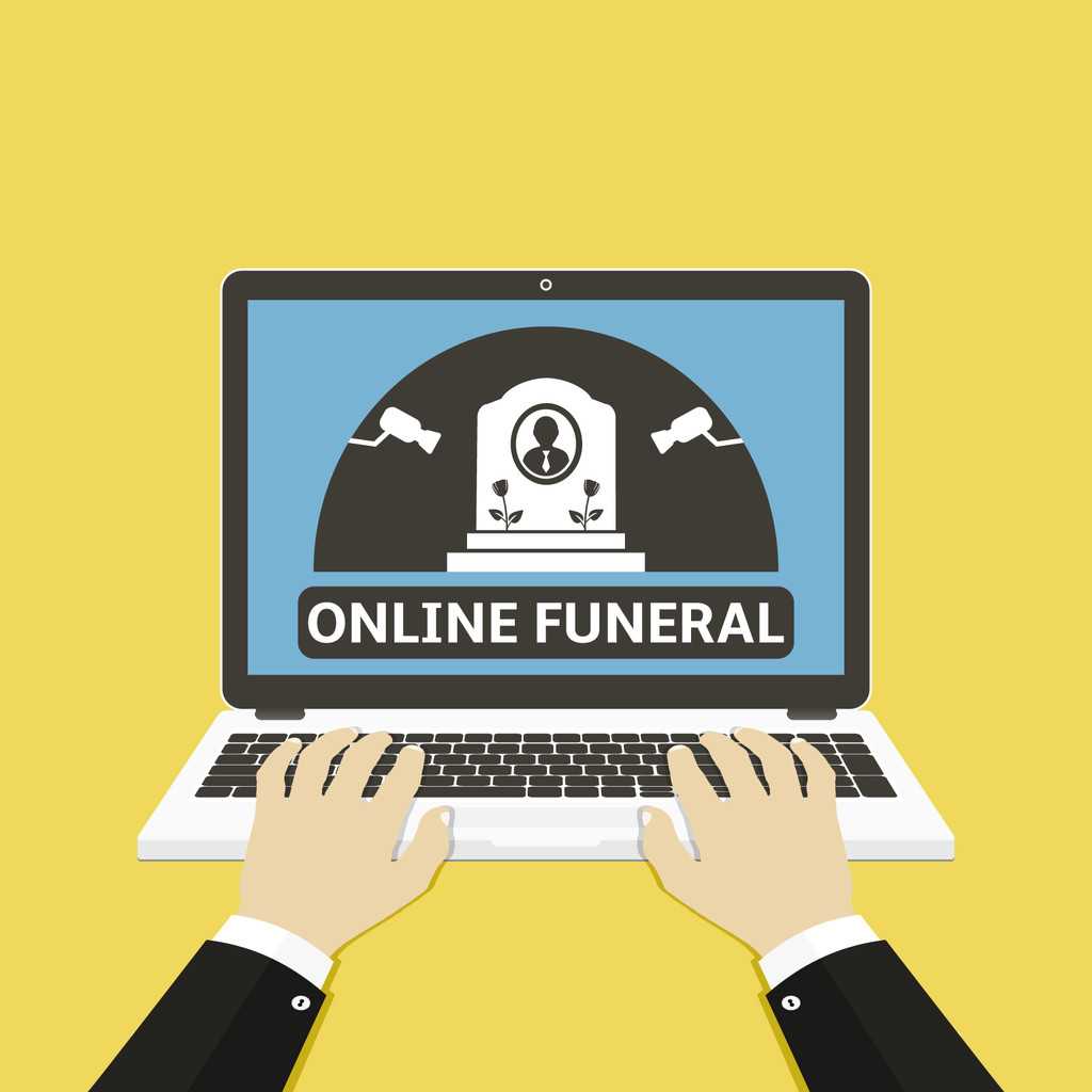 funeral online ilustração de funeral online